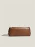 Solid Brown Shoulder Bag Minimalist & Elegant Style