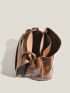 Solid Brown Shoulder Bag Minimalist & Elegant Style