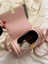 Small Square Bag Solid Pink Fashion Style