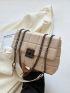 Small Square Bag Quilted Design Chain Strap