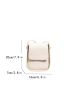 Mini Square Bag Solid White Fashion Style