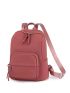 Medium Fashion Backpack Multi-zipper For School