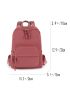 Medium Fashion Backpack Multi-zipper For School