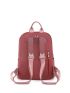 Medium Fashion Backpack Multi-zipper For School