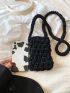 Mini Crochet Bag Solid Black