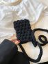 Mini Crochet Bag Solid Black