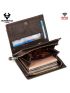 Fashion Men Genuine Leather Wallet Rfid Blocking Business Card Holder Zipper Male Short Coin Purse