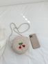 Mini Straw Bag Cherry Decor Vacation