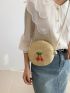 Cherry Decor Straw Bag Mini Vacation