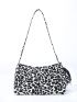 Medium Ruched Bag Leopard Print Top Handle With Coin Purse For Daily