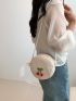 Mini Straw Bag Cherry Decor Vacation