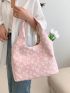 Floral Pattern Shopper Bag Canvas