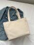 New Style Women's Bag Multi Pocket Canvas Bag Zippered Bag Large Space Tote Bag Portable