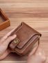 Star Detail Small Wallet PU Brown