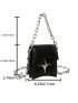 Mini Flap Square Bag Star & Chain Decor