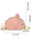 Mini Novelty Bag Cartoon Rabbit Design Pom Pom Decor