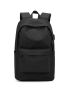 Minimalist Laptop Backpack Solid Black