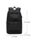 Minimalist Laptop Backpack Solid Black