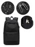 Minimalist Laptop Backpack Solid Black