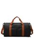 Two Tone Travel Bag Wet Dry Pocket For Traveling & Sports