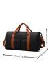 Two Tone Travel Bag Wet Dry Pocket For Traveling & Sports