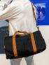 Two Tone Travel Bag Wet Dry Pocket For Traveling & Sports