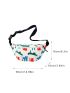 Large Fanny Pack Cartoon Graphic Colorblock