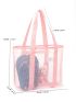 Large Clear Beach Bag Mesh Design