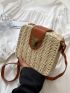 Push Lock Straw Bag Mini Vacation