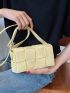 Mini Square Bag Braided Design Solid