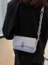 Minimalist Flap Chain Square Bag