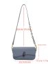 Minimalist Flap Chain Square Bag