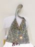 Sequin Decor Hobo Bag Glamorous, Clear Bag