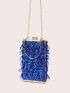 Sequin Decor Box Bag Mini Glamorous For Party