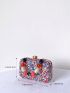 Rhinestone Decor Box Bag Mini For Party