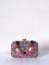 Rhinestone Decor Box Bag Mini For Party