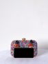 Rhinestone Decor Box Bag Mini For Party