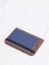 Airplane & Letter Embossed Passport Case Bifold PU