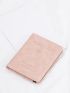 Plane & Letter Embroidered Passport Case PU