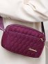 Minimalist Square Bag Small Purple