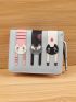 Cat Patch Detail Small Wallet PU Cute