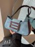 Colorblock Baguette Bag Medium Flap