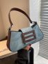 Colorblock Baguette Bag Medium Flap