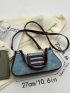 Colorblock Baguette Bag Medium Flap