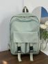 Release Buckle Decor Classic Backpack Medium Nylon