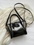 Ladies Casual Transparent Handbag New Fashion Tote Bag PVC Shoulder Bag Crossbody Bag