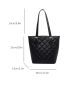 Medium Bucket Bag Quilted Double Handle Elegant Style