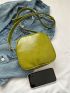 Mini Square Bag Minimalist Solid Green