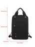 Zip Front Laptop Backpack Lightweight Fashion