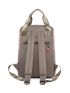 Two Tone Zip Front Laptop Backpack Lightweight